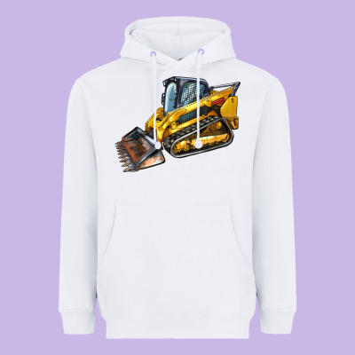 Compact Track Loader Heavyweight Hoodie Designed By Lillyallendesigns