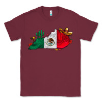 Burgundy mexica kentucky Classic Tee - CowhideDigitalArt