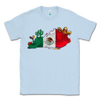 Dusty Blue mexica kentucky Classic Tee - CowhideDigitalArt