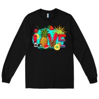 Black love summer fruit and sun Long Sleeve Tee - AdoDesignShop