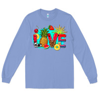 Colony Blue love summer fruit and sun Long Sleeve Tee - AdoDesignShop
