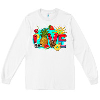 White love summer fruit and sun Long Sleeve Tee - AdoDesignShop