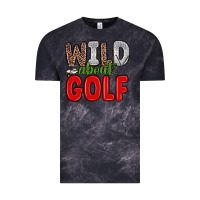 Cloud Black wild about golf Vintage Tee - Zillion Design Studio