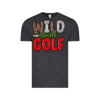 Vintage Black wild about golf Vintage Tee - Zillion Design Studio