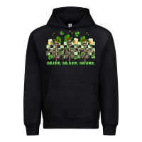 Black st. patrick's day skeletons drink drank drunk Urban Hoodie - Artiststas