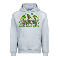 Heather Grey st. patrick's day skeletons drink drank drunk Urban Hoodie - Artiststas
