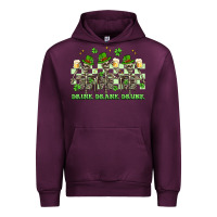 Mauve Wine st. patrick's day skeletons drink drank drunk Urban Hoodie - Artiststas