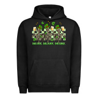 Pigment Black st. patrick's day skeletons drink drank drunk Urban Hoodie - Artiststas