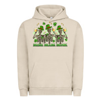 Pigment French Oak st. patrick's day skeletons drink drank drunk Urban Hoodie - Artiststas