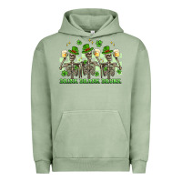 Pigment Oil Green st. patrick's day skeletons drink drank drunk Urban Hoodie - Artiststas