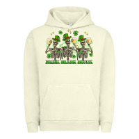 Pigment Pistachio st. patrick's day skeletons drink drank drunk Urban Hoodie - Artiststas