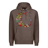 Coffee custom name christmas stethoscope Premium Hoodie - MaliasSmallBusiness