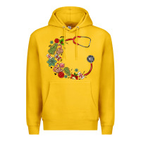 Lemon custom name christmas stethoscope Premium Hoodie - MaliasSmallBusiness
