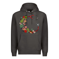 Smoke custom name christmas stethoscope Premium Hoodie - MaliasSmallBusiness
