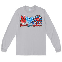 Moon Dust peace love america Long Sleeve Tee - HRA Design Shop