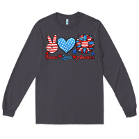 Smoke peace love america Long Sleeve Tee - HRA Design Shop