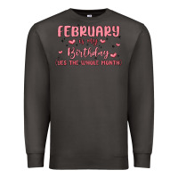Smoke february is my birthday yes the whole month malia Premium Sweatshirt - MaliasSmallBusiness