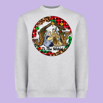 Heavyweight Sweatshirt Christmas Joy To The World