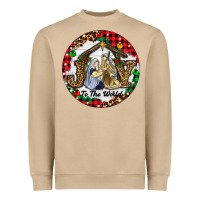 Mushroom Christmas Joy To The World Heavyweight Sweatshirt - RanaPortraitStore