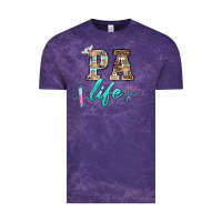 Cloud Purple western nurse pa  life Vintage Tee - BarkalooDesign