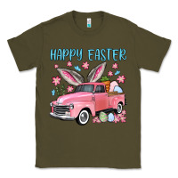Army Green Happy Easter truck Classic Tee - OliviaCreatesArt