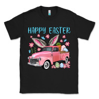 Black Happy Easter truck Classic Tee - OliviaCreatesArt
