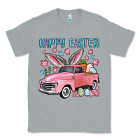 Heather Grey Happy Easter truck Classic Tee - OliviaCreatesArt