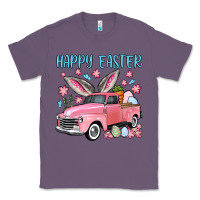 Lavender Happy Easter truck Classic Tee - OliviaCreatesArt