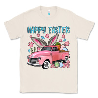 Natural Happy Easter truck Classic Tee - OliviaCreatesArt