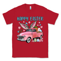 Red Happy Easter truck Classic Tee - OliviaCreatesArt