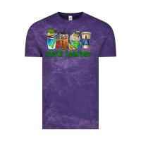 Cloud Purple math teacher coffee cups Vintage Tee - texasbilliewilder