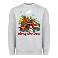 Heather Grey merry christmas polar express Heavyweight Sweatshirt - Zillion Design Studio