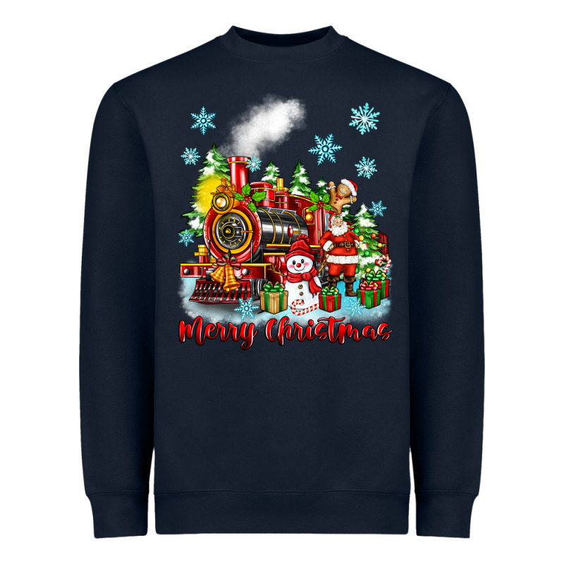 Merry Christmas Polar Express Heavyweight Sweatshirt by Zillion Design Studio | Teevron