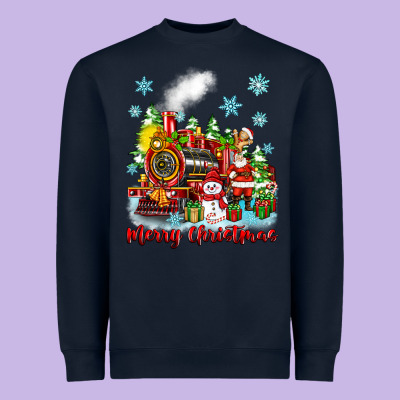 Merry Christmas Polar Express Heavyweight Sweatshirt Designed By Zillion Design Studio