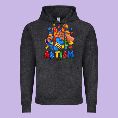 Vintage Hoodie Autism accept love understand afro girl sneakers