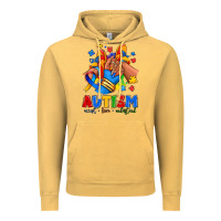 Vintage Mustard Autism accept love understand afro girl sneakers Vintage Hoodie - RanaPortraitStore