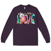 Plum love easter day nurse Long Sleeve Tee - RacoonDesign