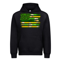 Black st patrick's day american flag Urban Hoodie - Artiststas