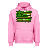 Fuchsia Pink st patrick's day american flag Urban Hoodie - Artiststas