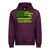 Mauve Wine st patrick's day american flag Urban Hoodie - Artiststas