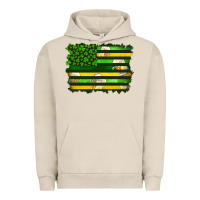 Pigment French Oak st patrick's day american flag Urban Hoodie - Artiststas