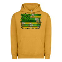 Pigment Peanut Butter st patrick's day american flag Urban Hoodie - Artiststas