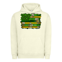 Pigment Pistachio st patrick's day american flag Urban Hoodie - Artiststas