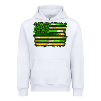 White st patrick's day american flag Urban Hoodie - Artiststas