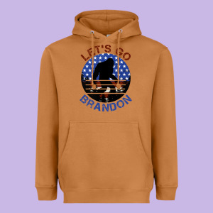 Let's Go Brandon Bigfoot Heavyweight Hoodie Designed By Jasminsmagicworld