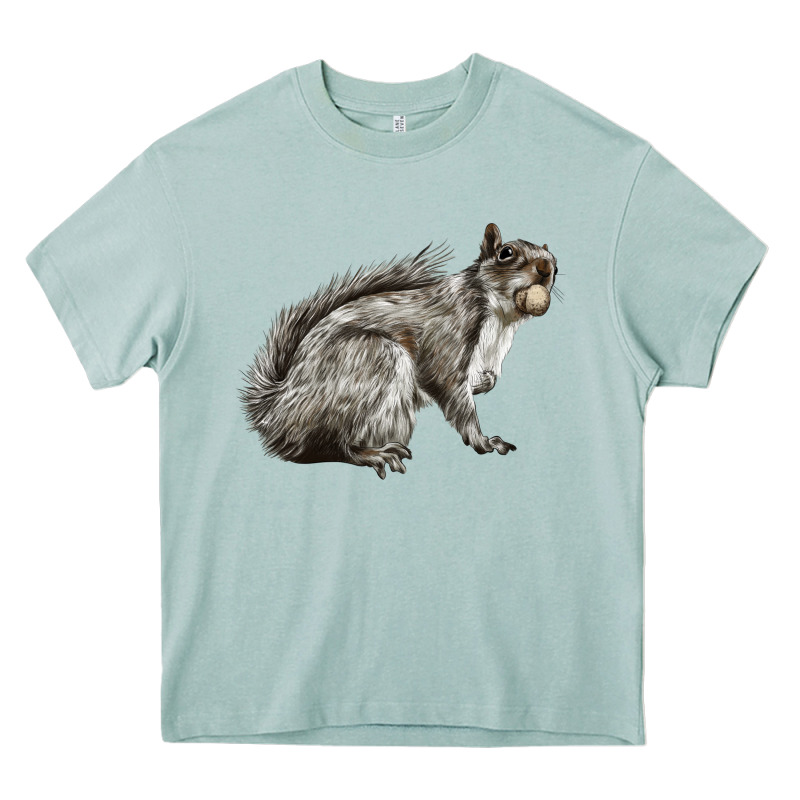 Gray Squirrel Heavy Core Tee by LillyAllenDesigns | Teevron