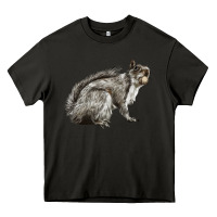 Asphalt Gray Squirrel Heavy Core Tee - LillyAllenDesigns