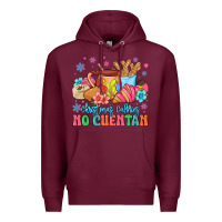 Burgundy christmas calories no cuentan mexican Premium Hoodie - MaliasSmallBusiness