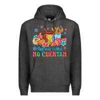 Charcoal Heather christmas calories no cuentan mexican Premium Hoodie - MaliasSmallBusiness