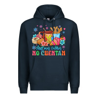 Navy christmas calories no cuentan mexican Premium Hoodie - MaliasSmallBusiness